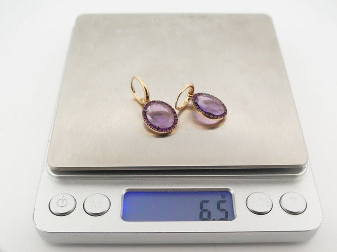 Boucles d'oreilles boucles d'oreilles POMELLATO colpo di fulmine amethyste or rose 18k 58 Facettes 255697