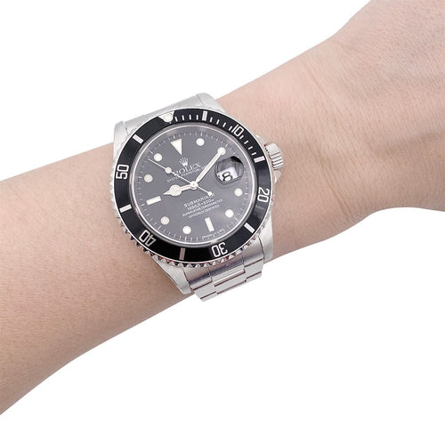 Montre Montre Rolex "Submariner" en acier 58 Facettes 32563
