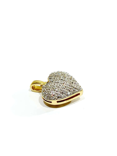 Pendentif Pendentif cœur Or jaune Diamants 58 Facettes