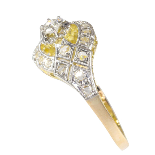 Bague 57 Bague de fiançailles en diamant 58 Facettes 22321-0022