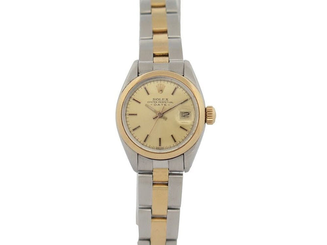 Montre vintage montre ROLEX lady datejust 26 mm or et acier automatique 58 Facettes 256117