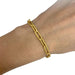Bracelet Bracelet or jaune maille forçat allongée. 58 Facettes 31120