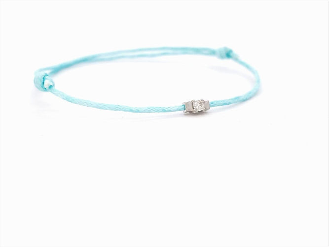 Bracelet Bracelet Cordon Or blanc Diamant 58 Facettes 578892RV