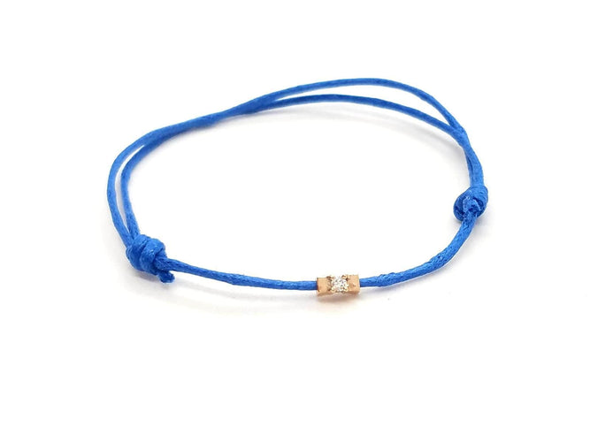 Bracelet Bracelet Cordon Or rose Diamant 58 Facettes 578890RV