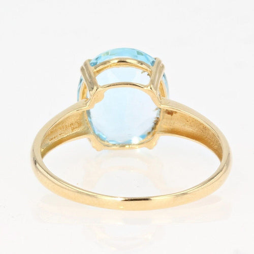 Bague 57 Bague d'occasion or et topaze 58 Facettes 21-274A