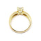 Bague Solitaire fiançailles diamant or jaune 58 Facettes