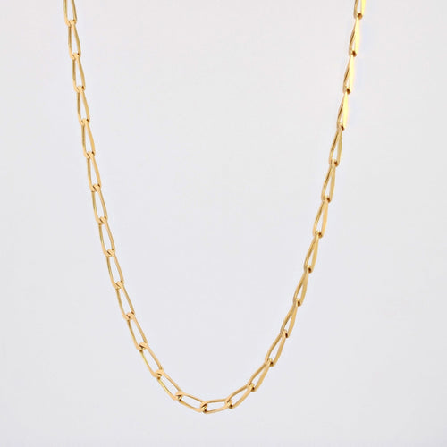 Collier Collier chaine or jaune maillons rectangulaires 58 Facettes 23-223