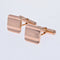 Boutons de manchette Boutons de manchettes vintage en or carrés 58 Facettes 22-607