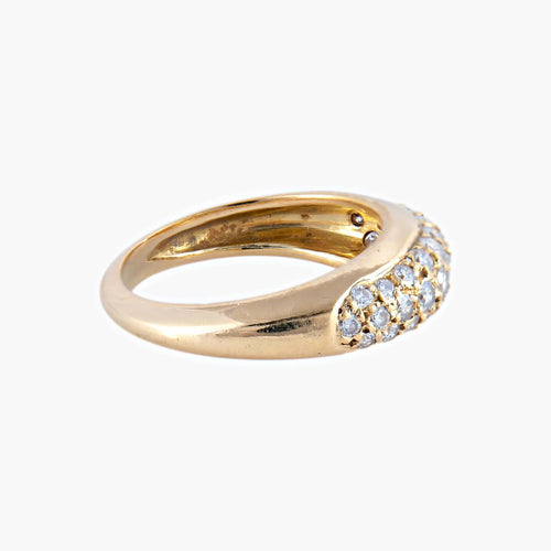 Bague Or Jaune / Diamants BAGUE  JONC OR & DIAMANTS 58 Facettes BO/220039