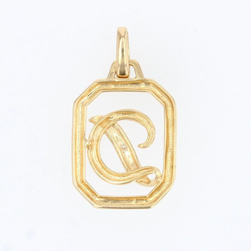 Pendentif Pendentif en or Lettre D diamant 58 Facettes CVP20