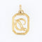 Pendentif Pendentif en or Lettre D diamant 58 Facettes CVP20