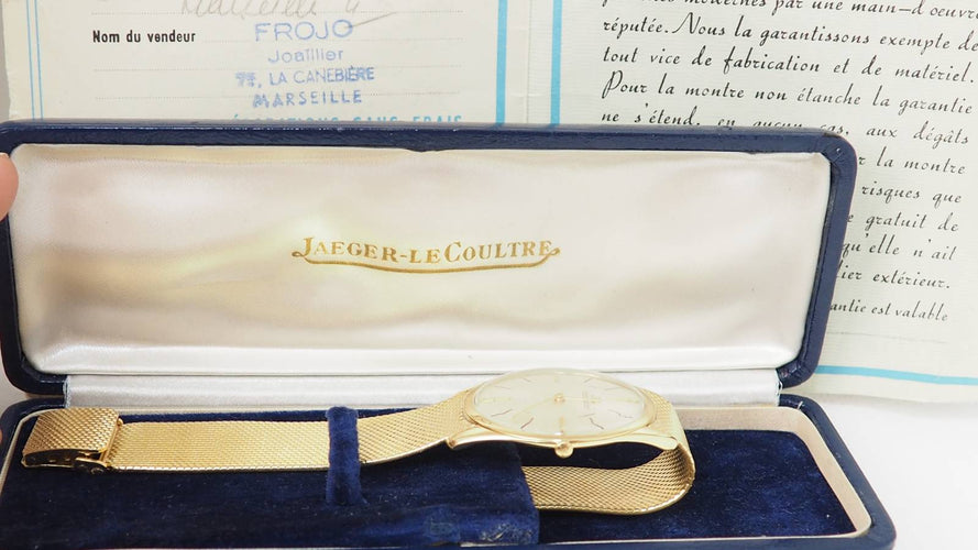 Montre Montre Jaeger LeCoultre or jaune 58 Facettes 32362