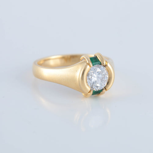 Bague Bague Mellerio diamant émeraude 58 Facettes