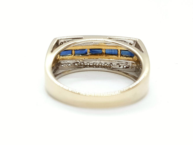 Bague 60 Bague Or jaune Saphir 58 Facettes 00579CN