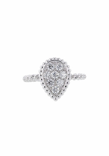 Bague 49 Bague BOUCHERON Serpent Bohème Motif S en Or Blanc 58 Facettes 59895-55626