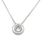 Collier Chaîne et pendentif Chaumet modèle "Anneau" en or blanc, diamant. 58 Facettes 32077