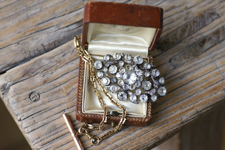 Broche pendentif pierres du Rhin 58 Facettes