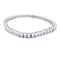 Bracelet Bracelet ligne or blanc et diamants taille princesse. 58 Facettes 32893