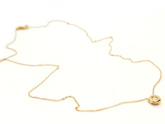 Collier Collier Or rose Diamant 58 Facettes 579141RV