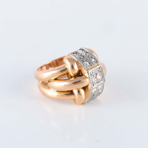 Bague 52 Bague Double corps Diamants 58 Facettes