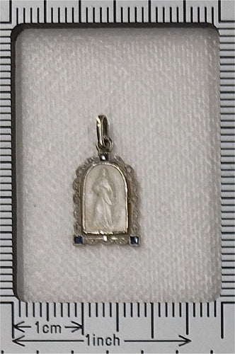 Pendentif Pendentif Art Déco Nacre diamants et saphirs 58 Facettes 23191-0415