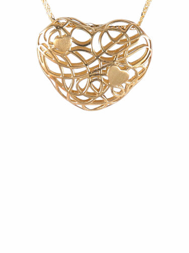 Collier Or Jaune COLLIER "COEUR" OR 58 Facettes BO/220033