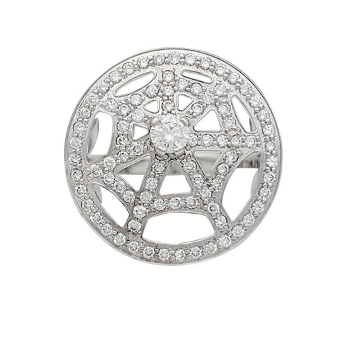 Bague 52 Bague Chaumet "Attrape-moi" en or blanc et diamants. 58 Facettes 31076