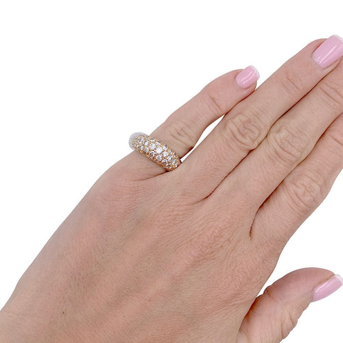 Bague 46 Bague jonc en or jaune, diamants. 58 Facettes 32328