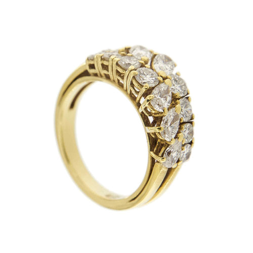 Bague 52 Bague double ligne diamants 58 Facettes 27750