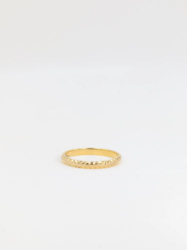 Bague Alliance vintage en or godronné 58 Facettes 551