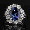 Bague 49 Bague tanzanite diamants or blanc 58 Facettes 22-067
