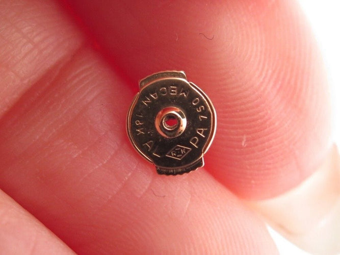 Boucles d'oreilles boucles d'oreilles POIRAY puces lolita saphir rose or jaune 58 Facettes 254850