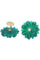 Boucles d'oreilles BOUCLES D'OREILLES FLEURS ÉMERAUDE DIAMANTS 58 Facettes 075941