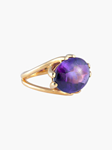 Bague 52 Bague Or jaune Améthyste 58 Facettes