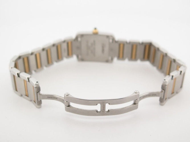Montre montre CARTIER tank francaise pm or & acier quartz 58 Facettes 255276
