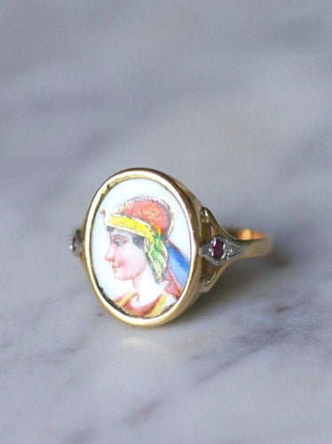 Bague Bague Art Déco Egyptomania 58 Facettes