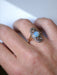 Bague marquise opale et diamants 58 Facettes