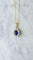 Pendentif Collier pendentif marguerite Or jaune Saphir Diamants 58 Facettes