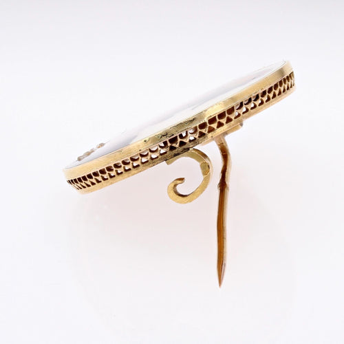 Broche Broche ancienne émail habillé 58 Facettes 21-320