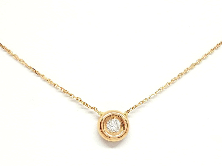 Collier Collier Or rose Diamant 58 Facettes 579121RV