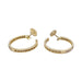 Boucles d'oreilles Créoles en or jaune et diamants. 58 Facettes 32410