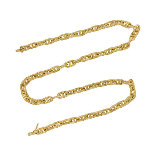 Collier Collier or jaune, maille marine. 58 Facettes 31261