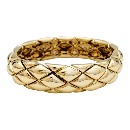 Bracelet Bracelet Chaumet, "Les Belles Cordelières", or jaune et diamants. 58 Facettes 33025