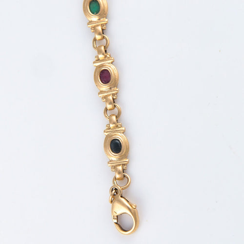 Bracelet Bracelet Saphirs Rubis Emeraudes 58 Facettes JE24