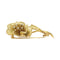 Broche Broche fleur or jaune et diamants. 58 Facettes 31887