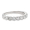 Bague 46 Bague Demi alliance Or blanc Diamant 58 Facettes 2107266CN
