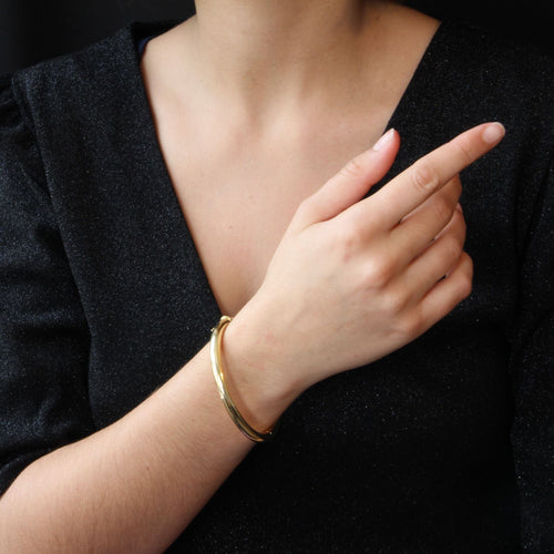 Bracelet Bracelet jonc ovale en or 58 Facettes 21-733