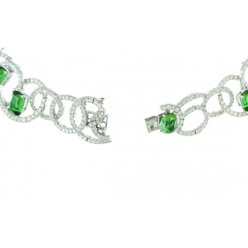 Collier Collier diamants tourmalines 58 Facettes 33700341