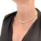 Collier Collier en or jaune oméga, diamants. 58 Facettes 31397