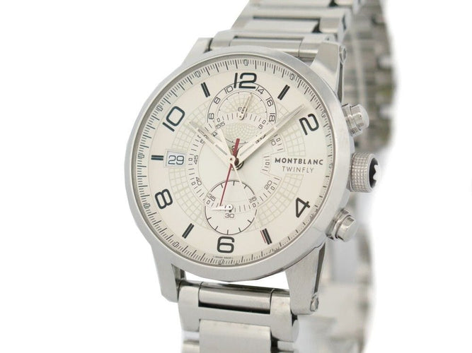 Montre montre MONTBLANC timewalker twinfly chrononograph 109133/7261 43mm 58 Facettes 249689